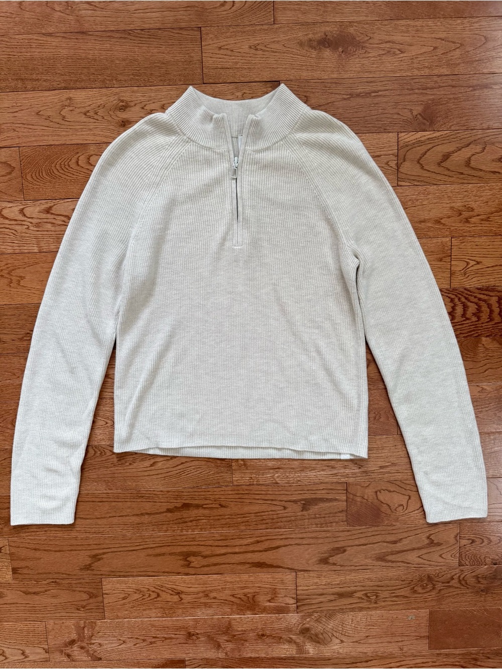 Lululemon size small cotton-blend 1/2 zip sweater